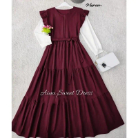 Gamis Anak Remaja Armey Teen Kids By Nia Rumaisha Bahan Cringkle Gamis Terbatas