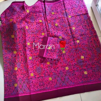 kamen lembaran endek katun Patra 3D kain meteran st iker polos