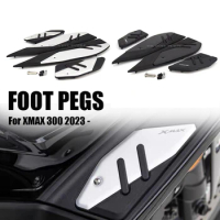 X-MAX Foot Pegs For Yamaha XMAX 300 2023 2024 Motorcycle Plate Skidproof Pedal Plate Footrest Footpads