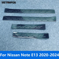 Car Accessories For Nissan Note E13 2020 2021 2022 2023 2024 Exterior Threshold Door Sill Scuff Plate Entry Guard Welcome Pedal