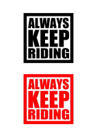 Always Keep Riding車架貼紙 山地車公路車 定制任意大小防水防曬