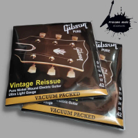Senar Gitar Gibson Pure Nickel Wound Elektrik Akustik Strings , Senar Gitar Akustik Elektrik Lokal, 