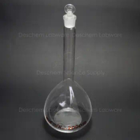 2000ml,Glass Volumetric Flask Bottle With Stopper,2 Litre,Lab Chemistry Glasswar