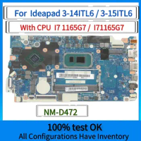 NM-D472.For Lenovo Ideapad 3-14itl6/ideapad 3-15itl6 Laptop Motherboard.With CPU i5 1135g7/ i7 1165G7.4GB RAM.100% test work