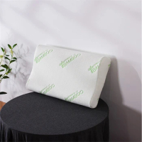 Wave Bamboo Fibre Memory Foam Pillow Slow Rebound Help Sleeping Cervical Spine Care Pillow Relax The Cervical Pain Relief Neck