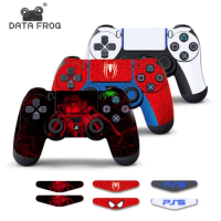 DATA FROG Protective Sticker Cover For Sony Playstation 4 Pro Slim Skin Decal For PS4 Game Controller Accessories 2023