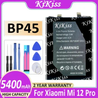 KiKiss Battery BP45 BP 45 5400mAh For Xiaomi Mi12 Pro Mi 12 Pro 12Pro Mobile Phone Batteries