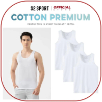 COMBO 03 Áo thun ba lỗ lót trong S2 SPORT 100% cotton tự nhiên siêu mềm, thoáng khí - SC21