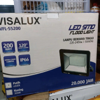 Visalux Lampu Sorot LED SMD VFL-55200 200 Watt Putih Berkualitas Bagus Royal 220V 6500K 120° 18000-1