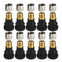 New 10Pcs Electric Scooter Tubeless Tire Vacuum Valve Wheel Gas Valve for Xiaomi M365 Electric Scooter Accessories