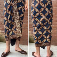 BARU SAPUT BATIK PRIA ADAT BALI SEMBONG LILIT PREMIUM - Saput Navy BISA CODE