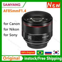 Samyang AF85mmF1.4 EF Auto Focus Camera Lens DLSM AF Motor Full Frame Lente for Sony E Canon EF/RF Nikon Cameras R5 R6 6D MarkII