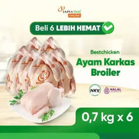 Bestchicken Ayam Karkas Broiler / Ayam Utuh Japfa Food 700 gram / 0.7 kg - Isi 6 pack