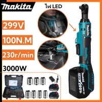 ประแจไฟฟ้าไร้สาย 299V 3000W ประแจวงล้อไฟฟ้า Electric Ratchet Wrench บล็อกไฟฟ้า ประแจขันน็อตแรงบิดสูง
