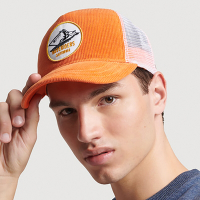 SUPERDRY 棒球帽 VTG SURF BASEBALL CAP 橘