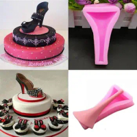 Lady High Heels Shoes Shape Silicone Cake Mold Bakeware Mould Jelly Chocolate Sugar Craft Fondant Cake Decorating Tools
