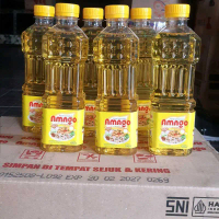 Paket 2 Botol Amago Minyak Goreng Sawit 500ml Minyak Goreng Berkualitas Tinggi untuk Memasak