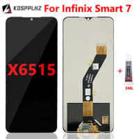 100% Tested For Infinix Smart 7 LCD Display + Touch Screen Replacement For Infinix X6515 LCD Screen + Glue