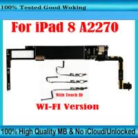 32GB 128GB For ipad 8 A2270 Motherboard With IOS System Free iCloud Unlocked Mainboard Original Logic board WIFI Version