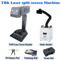 TBK 958M Mini Laser Separate Engraving Machine with Smoke Absorber for iPhone 6 -X 13 Pro Max Android Back Glass LCD Replacement