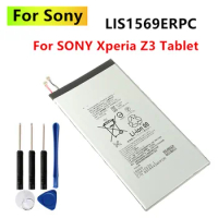 New LIS1569ERPC Battery For SONY Xperia Z3 Tablet Compact SGP611 SGP621 Genuine Phone Batteria With Tracking Number + tools