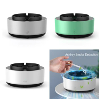 Smart Cigarette Ashtray Air Purifier Purification Second-Hand Remove Practical Automatic Ash Tray Gadgets for Home Office