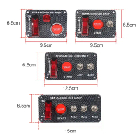 อะไหล่รถยนต์ 12V LED 2in1, 3in1, 4in1, 5in1 สวิตช์จุดระเบิด สวิตช์รวม แผงปุ่มสตาร์ทเครื่องยนต์ เหมาะ