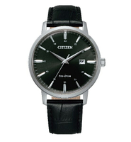 CITIZEN 星辰錶 BM7460-11E GENT'S 光動能日期顯示時尚男錶 /黑色錶帶+黑面 40mm｜樂天領券折300★全館特惠中★指定刷卡回饋10%