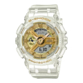 卡西歐 G-SHOCK GMA-S110SG-7A 閃耀金雙顯女錶