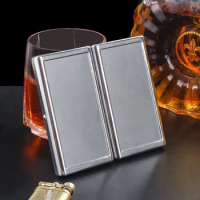 240Pcs Blank Cigarette Box Case Stainless Steel Tobacco Tube Storage Pocket Box Holder Handy Portable- Free Shipping