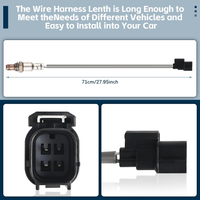 นิเฟดา 234-4461 250-24785 เซ็นเซอร์ออกซิเจน O2 ดาวน์สตรีม ใช้ได้กับ Acura MDX RDX RL RLX TL TSX ZDX 