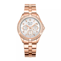 Alexandre Christie Alexandre Christie Jam Tangan Wanita - Rosegold Silver - Stainless Steel - 2947 B