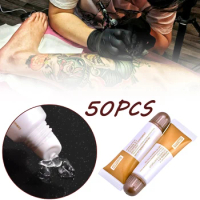50 pcs Permanent Makeup Repair Gel Tattoo Nursing Ointment A&amp;D Anti Scar Tattoo Aftercare Cream for Eyebrow and Lips
