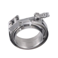 High quality hand polished 304 stainless steel 5 inch male female flange v band clamp assembly