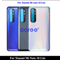 Battery Cover For xiaomi Mi note 10 Lite Back Cover Back Housing For Mi note 10 Lite Back Cover Back Housing Door With adhesive