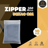 Zipper bag Ziplock 10 pcs Tebal Ukuran 30 x 40 zipper storage bag Tebal Ketebalan 180 Micron zipper 
