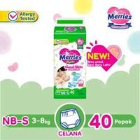 Bandung - Merries Pants Good Skin Jumbo Popok Bayi S 40 satuan