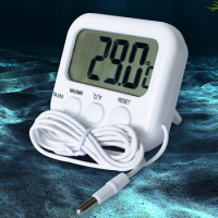 New Mini LCD Digital Probe Sensor Thermometer Water Tank Swimming Pool Refrigerator Aquarium Wine Cellar Thermometer Measurer