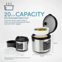 Aroma® 20-Cup Programmable Rice &amp; Grain Cooker and Multi-Cooker