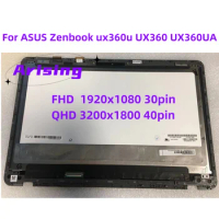 13.3 lcd panel laptop screen For ASUS Zenbook ux360u UX360 UX360UA lcd Touch Digitizer Assembly FHD QHD 30Pin 40Pin