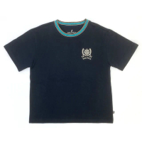 【NAUTICA KIDS】深藍底綠領厚棉T恤 6-18歲 N4841841(Nautica kids 羅紋領恤)