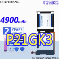 High Capacity GUKEEDIANZI Battery P21GK3 4900mAh For Microsoft Surface RT 1516 Tablet PC 21CP4/106/96 7.4V
