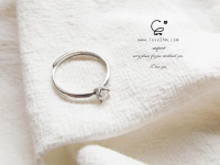 s925純銀莫桑鑽戒指 莫桑鑽 純銀戒指 925純銀 晶晶工坊-love2 7299