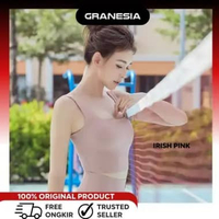 STL Airdry High-Up Crop Top|Baju Olahraga Sport Bra|Kaos Crop Top+Padd M Irish Pink