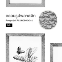 กรอบรูปพลาสติก Rough รุ่น CRC2913B604G-2 ขนาด 34.2 x 23.2 x 2.1 ซม. สีเงิน