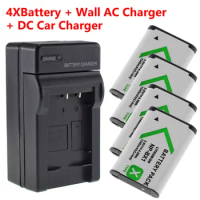 4x NP-BX1 Battery + Home&amp;Car for SONY RX100 RX1 X TYPE HDR-AS100 AS15 AS10