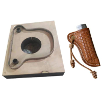 DIY leather craft fire lighter case bag die cutting knife mould hand machine punch tool pattern