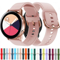 20mm 22mm Silicone Band for Samsung Galaxy Watch 3/4/5/Active 2/Amazfit GTR/GTS Bracelet Correa for Huawei Watch GT 2 46mm Strap