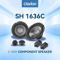 Clarion Speaker T 1636C Speaker Split Component Speaker 6,5 Inch, 200 W