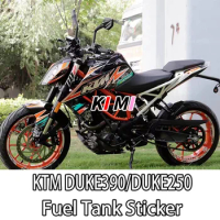 FOR KTM DUKE390 DUKE250 full car pull flower decal version flower waterproof fuel tank sticker